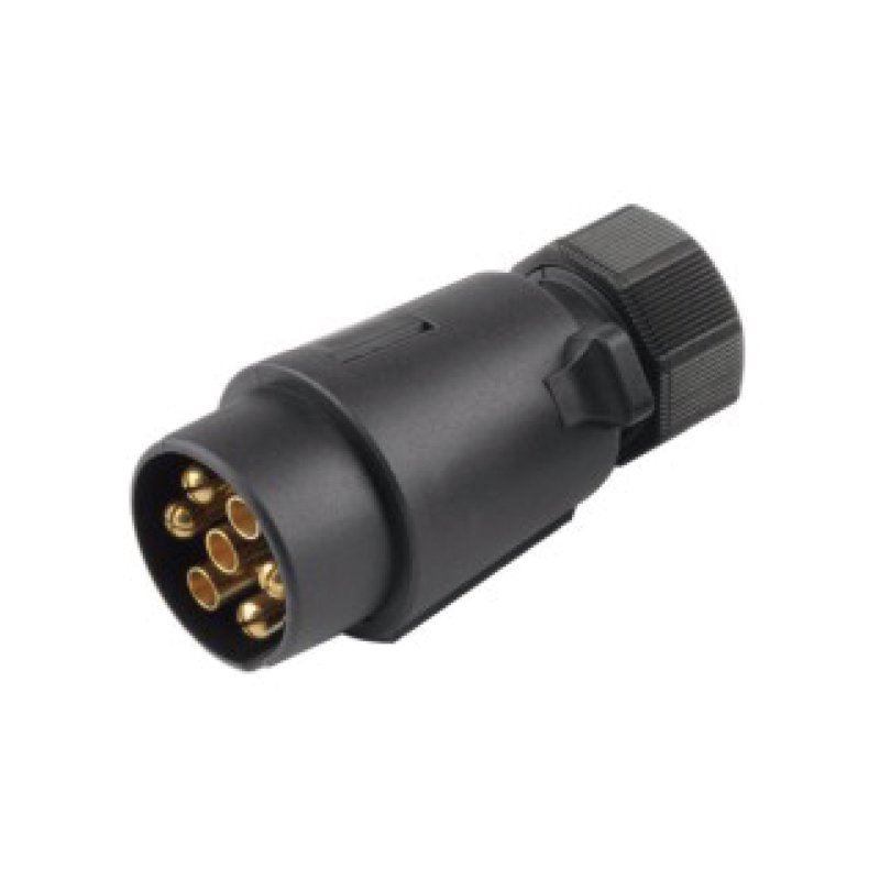 7kolíková velká kulatá zástrčka, typ N JH014-C