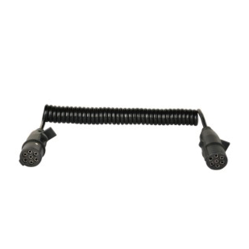 7 Pole PU Spiral Coil,2 Plastové zástrčky 24v, typ N,délka kabelu 1m,2m,3m.....JH016-C